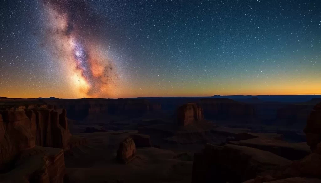 Image of the Milky Way over Canyonlands National Park