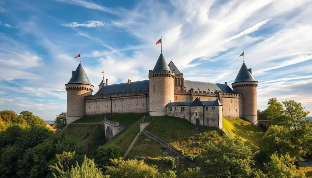 Image of the Namur Citadel's imposing structure
