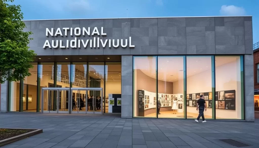 Image of the National Audiovisual Centre's exterior or a notable exhibition