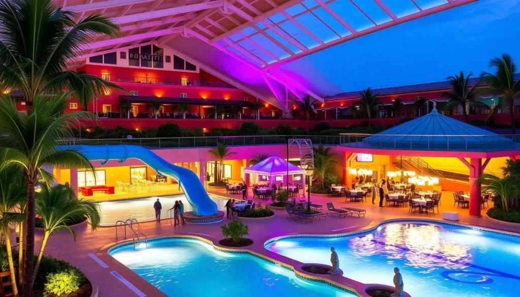 Image of the Off Shore Resort's aquatics center or event center