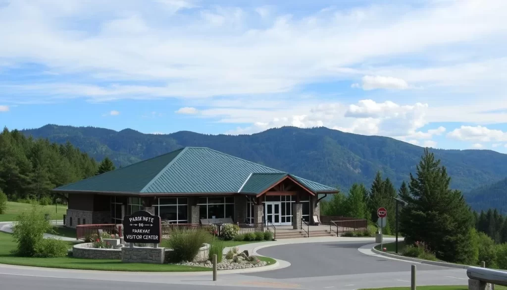 Image of the Parkway Visitor Center at Milepost 266