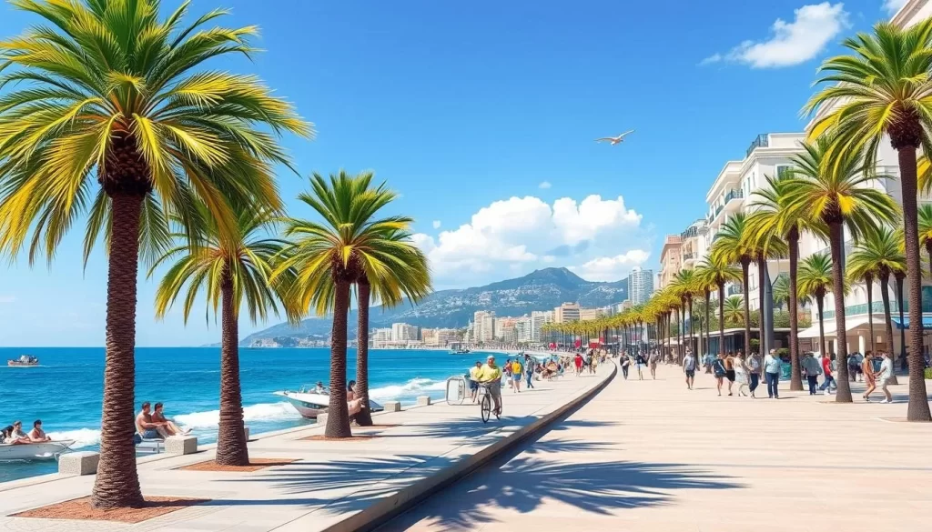 Image of the Promenade des Anglais in Nice, France