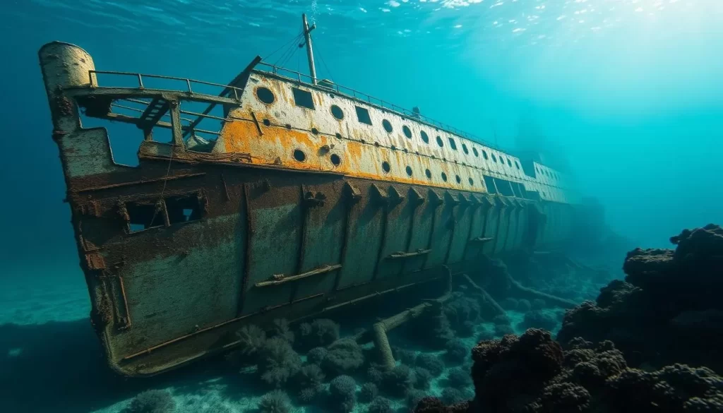 Image of the SS Yongala shipwreck