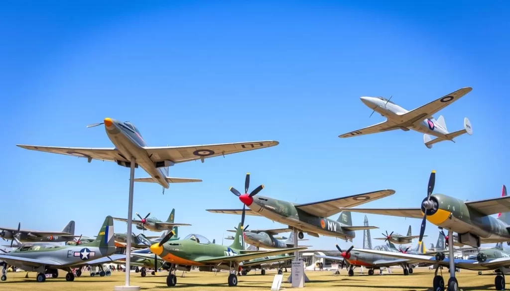Image of the South African Air Force Museum's aircraft display