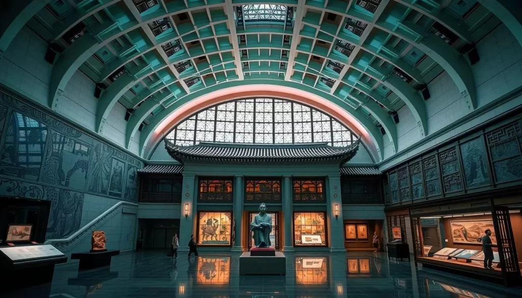 Image of the Southern Branch of the National Palace Museum's interior.