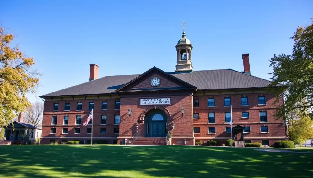 Image of the Springfield Armory National Historic Site's main building