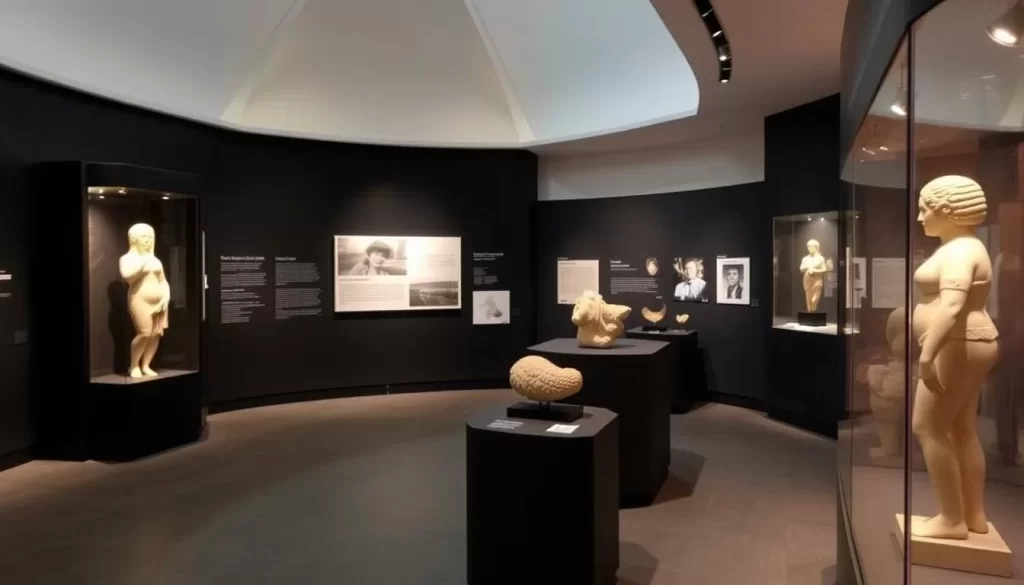 Image of the Venusium Museum in Willendorf, showcasing exhibits related to the Venus of Willendorf