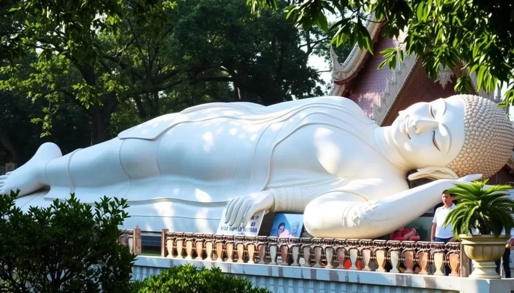 Image of the reclining Buddha at Wat Hat Yai Nai