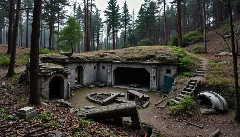 Image of the remains of Hitler's bunker at Wolf's Lair.