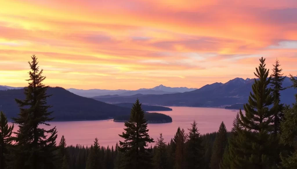 Image of the scenic beauty of Coeur d'Alene