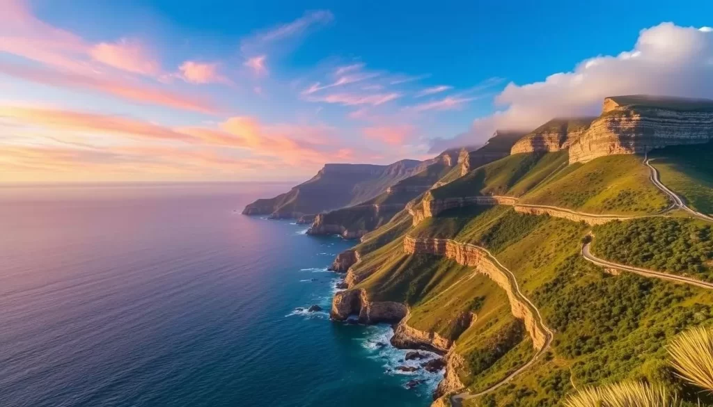 Image of the scenic route from Cape Town to Agulhas National Park