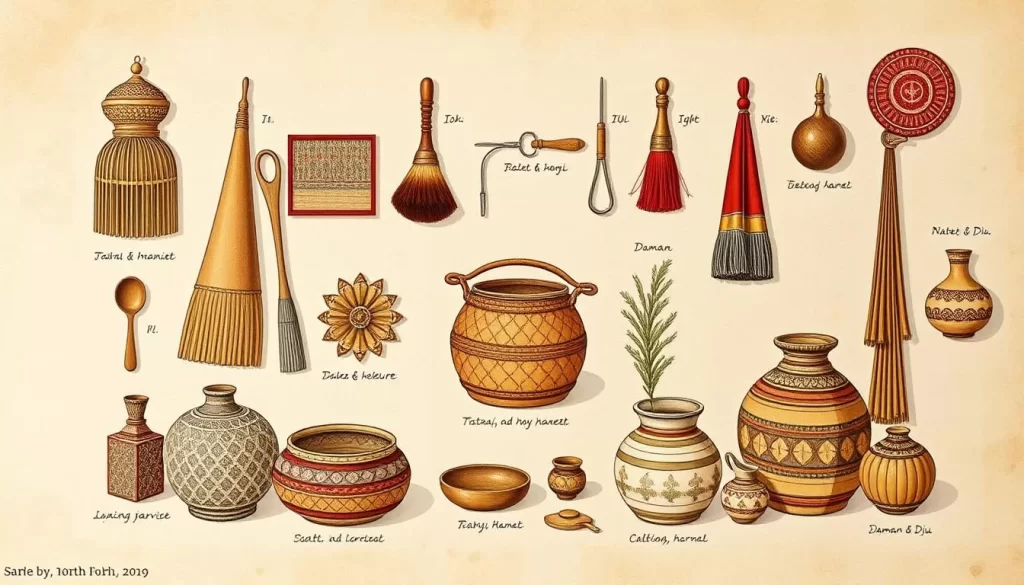 Image of traditional crafts in Daman, Dadra & Nagar Haveli, and Daman & Diu