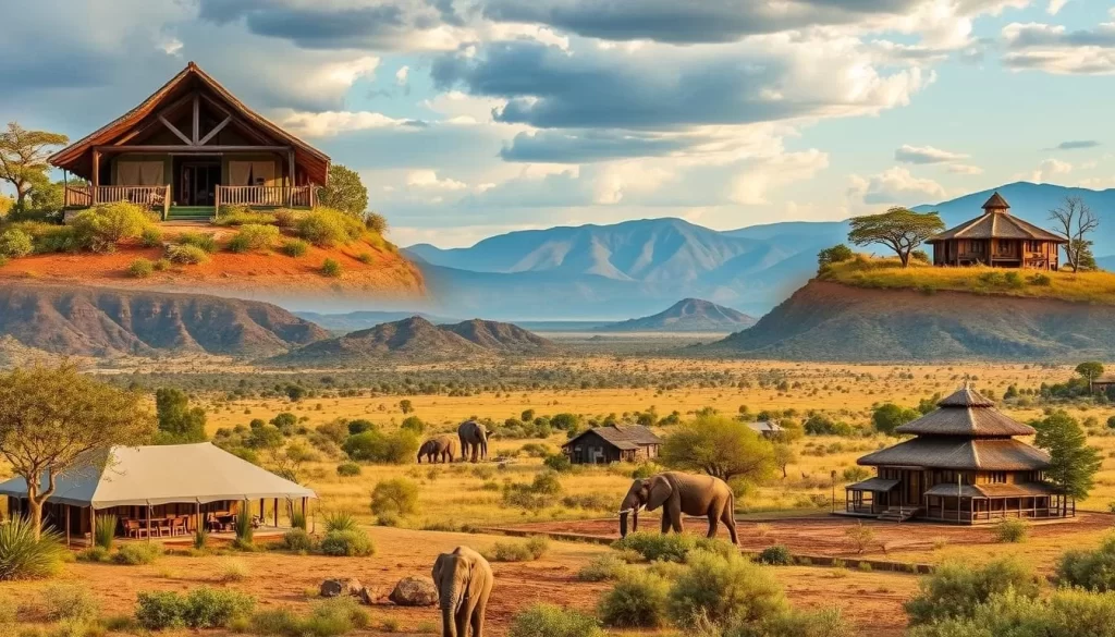Image of various accommodations in Kruger National Park
