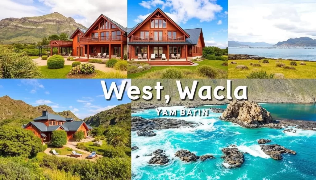 Image of various accommodations near West Coast National Park