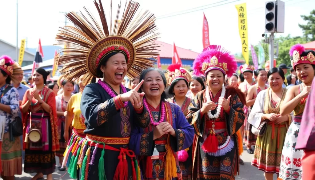Image of various indigenous tribes in Hualien County celebrating their cultural festivals