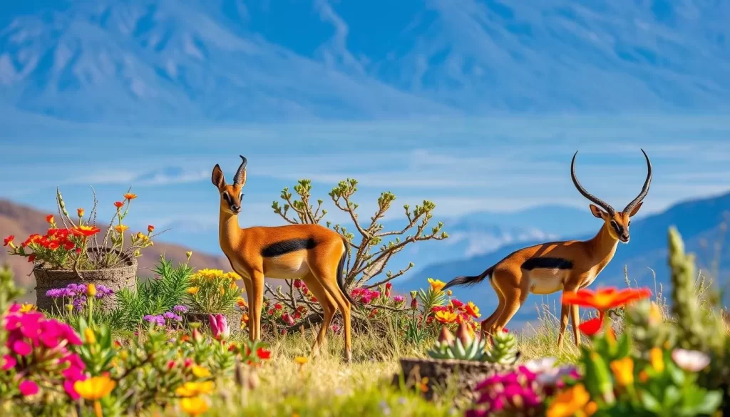 Image of wildlife in Kitulo National Park, such as a bush duiker or klipspringer