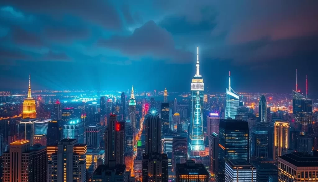 Imagine a cityscape illuminated by millions of LED lights, creating a mesmerizing spectacle that transforms the night.