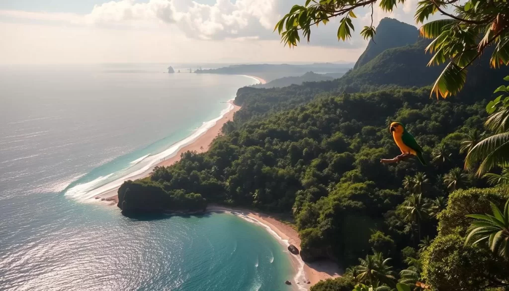 Imagine a place where sun-kissed beaches meet verdant rainforests and the air is filled with the chirping of exotic birds.