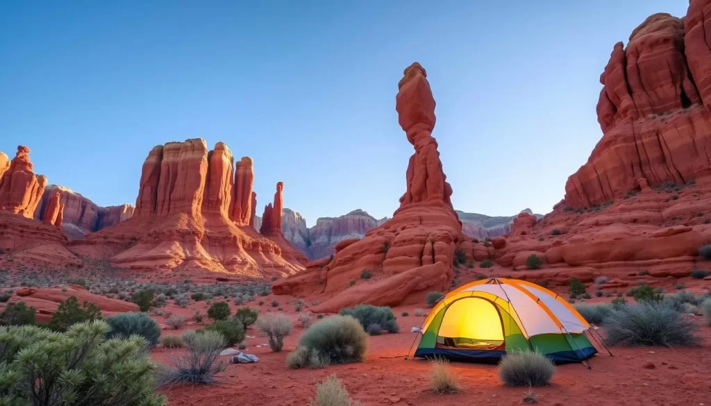 Imagine camping surrounded by the majestic red rock formations of Snow Canyon State Park.