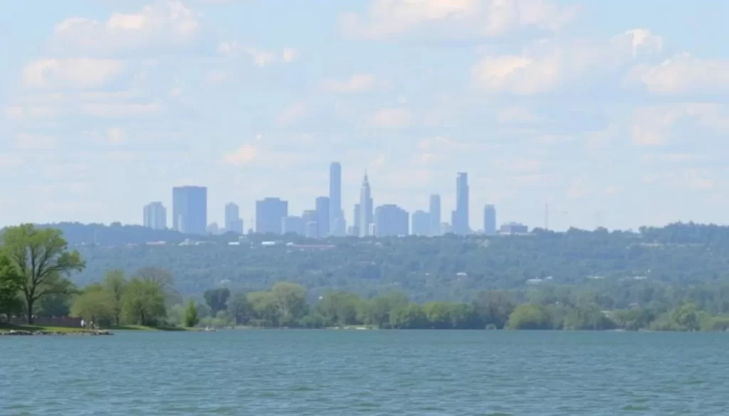 Imagine enjoying a serene day on Lake Mendota with a backdrop of stunning city views.