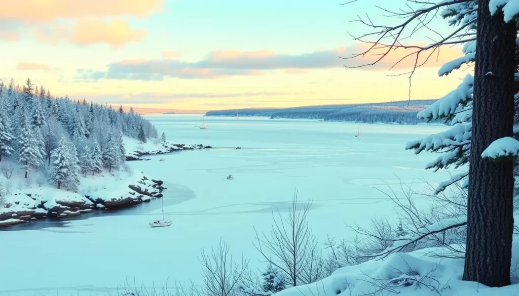Imagine experiencing the serene landscapes of Bar Harbor in winter