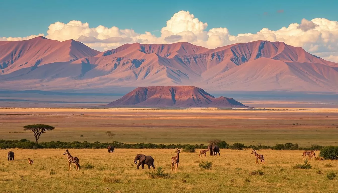 Imagine exploring the vast savanna plains and volcanic hills of Tsavo National Park