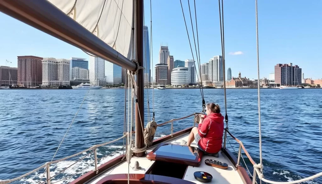 Imagine sailing through the historic Chesapeake Bay on a traditional schooner, surrounded by the city's iconic landmarks.