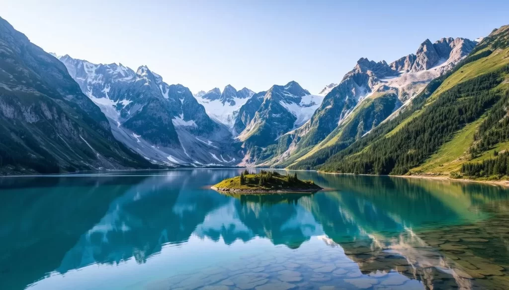 Imagine serene glacial lakes nestled within the majestic mountains of Gesäuse National Park, Austria.