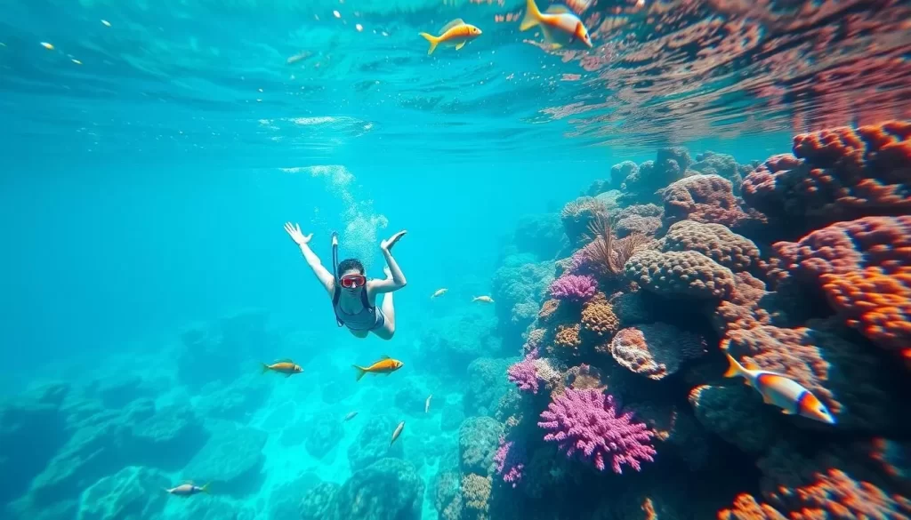 Imagine snorkeling in the crystal clear waters of Lankayan Island, surrounded by vibrant coral and diverse marine life.