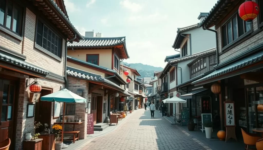 Imagine strolling through a village where traditional Korean houses stand alongside modern cafes and museums, creating a unique cultural experience.