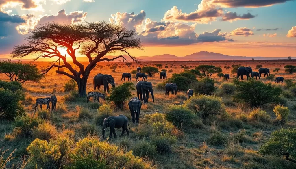 Imagine walking through the African bush, surrounded by the sights and sounds of the wilderness.