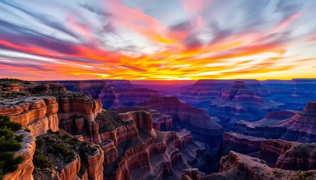 Imagine witnessing the Grand Canyon's breathtaking sunrise