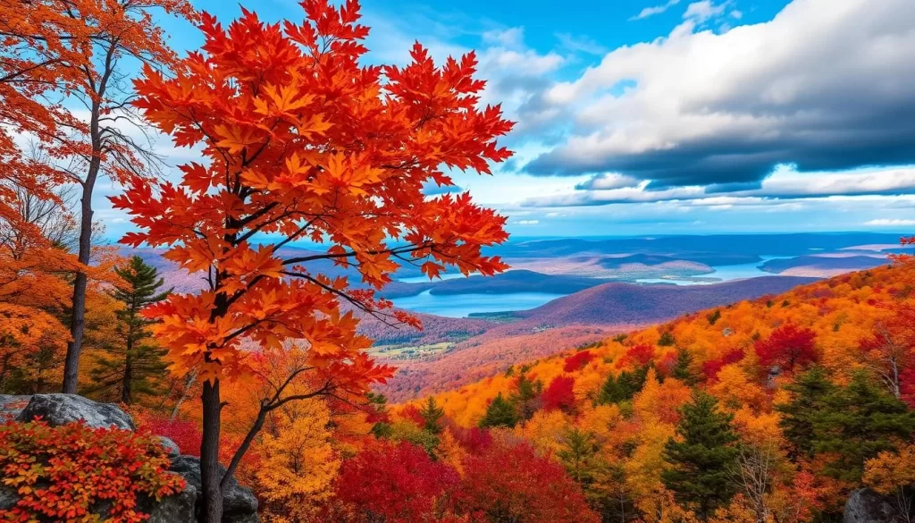 Imagine witnessing the vibrant fall colors in Acadia National Park.