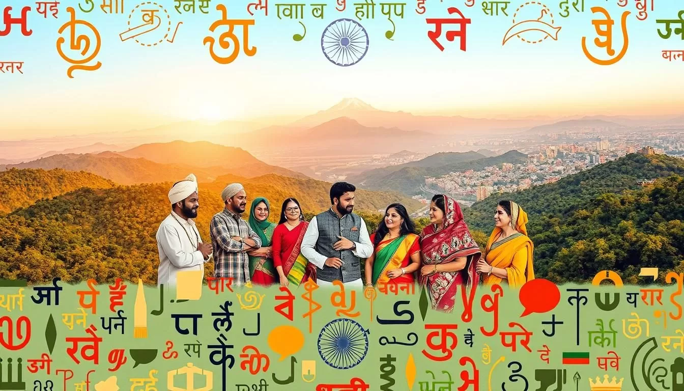 India: Official and widely spoken languages