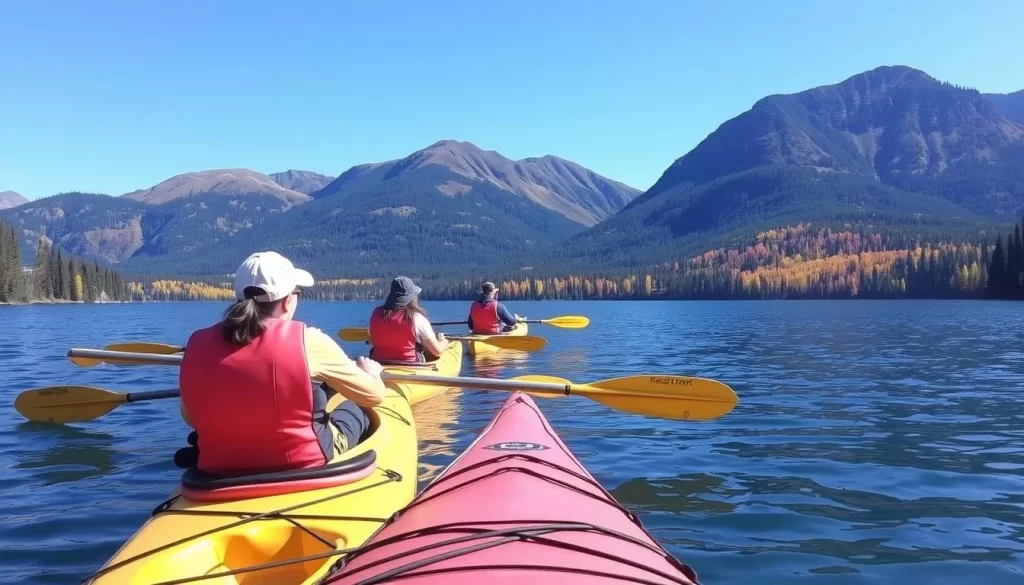 Kayak rental in Stanley, Idaho, with scenic views of Redfish Lake