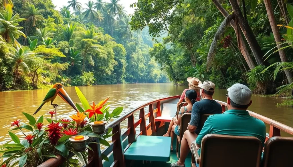 Kinabatangan River wildlife cruise image