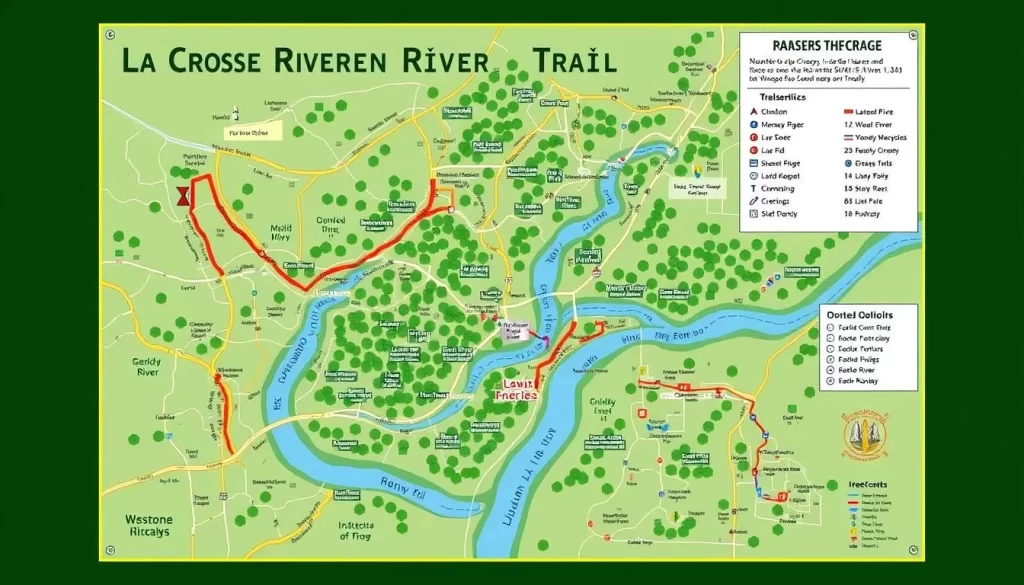 La Crosse River State Trail map image