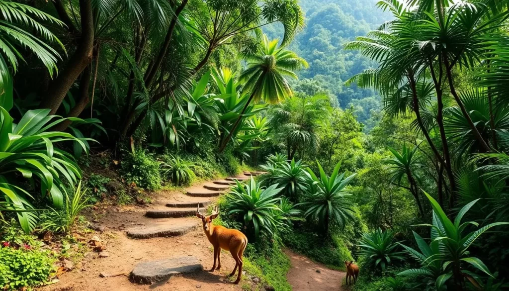 Lang Tengah Island jungle trekking image