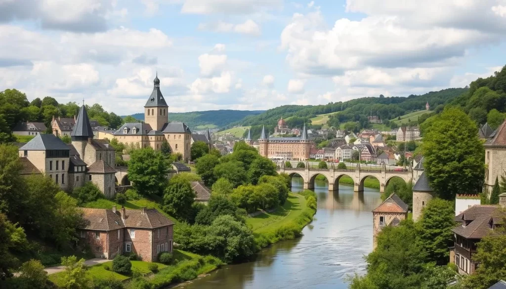 Meuse Valley historical sites and medieval towns image