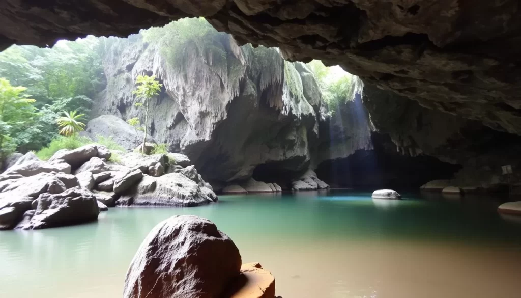 Nam Talu Cave in Khao Sok National Park