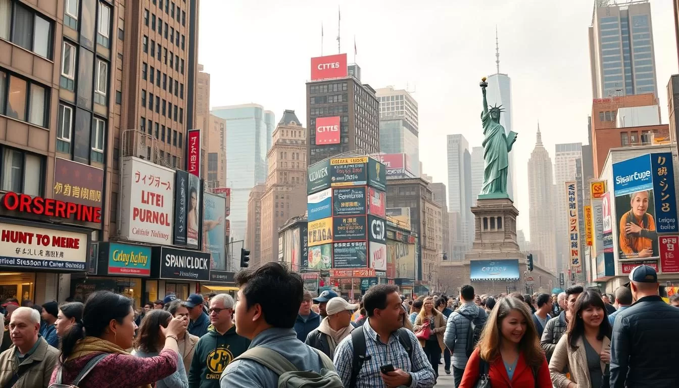 New York, United States: Official and widely spoken languages