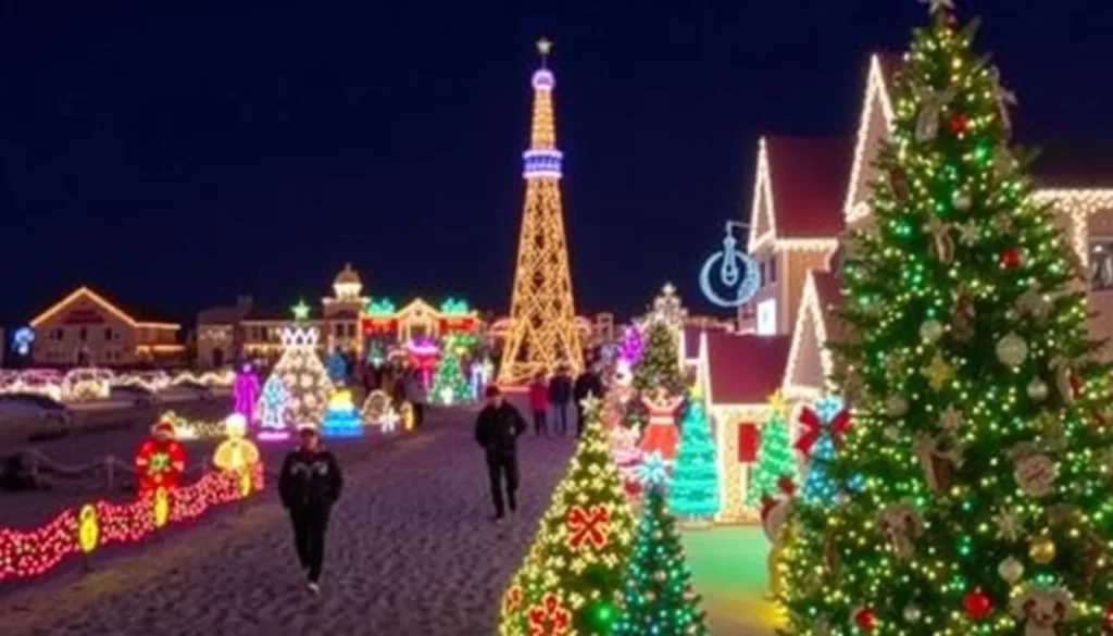 Ocean City Winterfest of Lights image with over a million sparkling lights and festive scenes