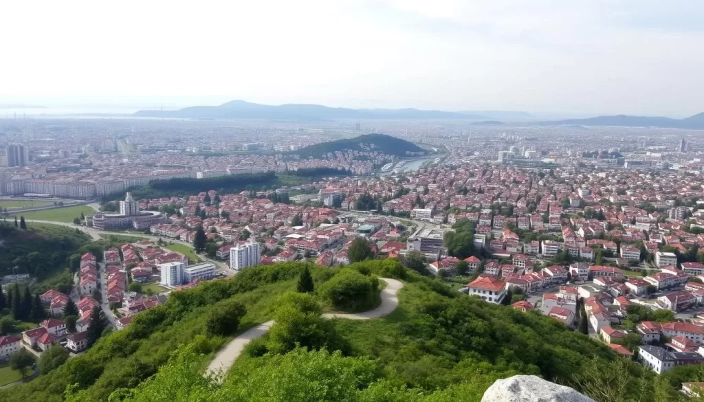 Panoramic view of Trabzon from Boztepe Hill