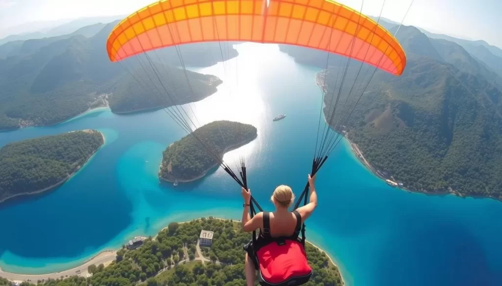Paragliding over Ölüdeniz Blue Lagoon