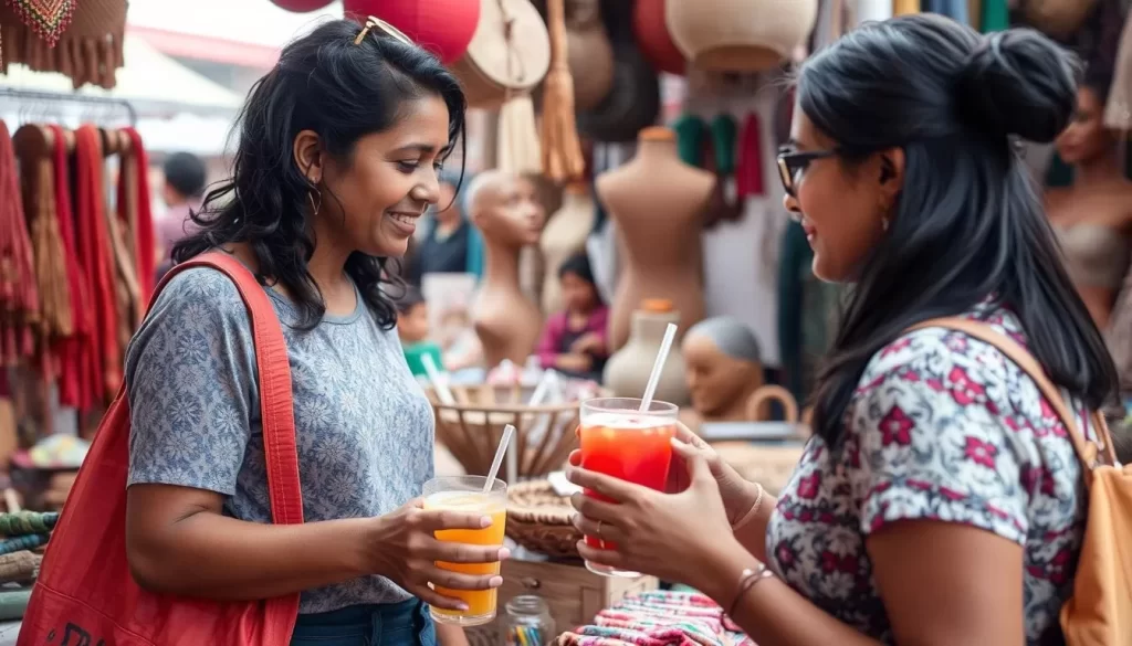 Picture yourself haggling over the price of a handmade craft, sipping on fresh juice, and soaking up the lively atmosphere.