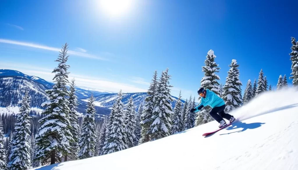 Picture yourself snowboarding down the slopes of Brundage Mountain Resort.