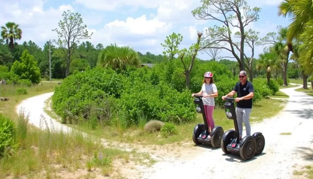Segway tour in Orange Beach, Alabama, gliding through nature trails