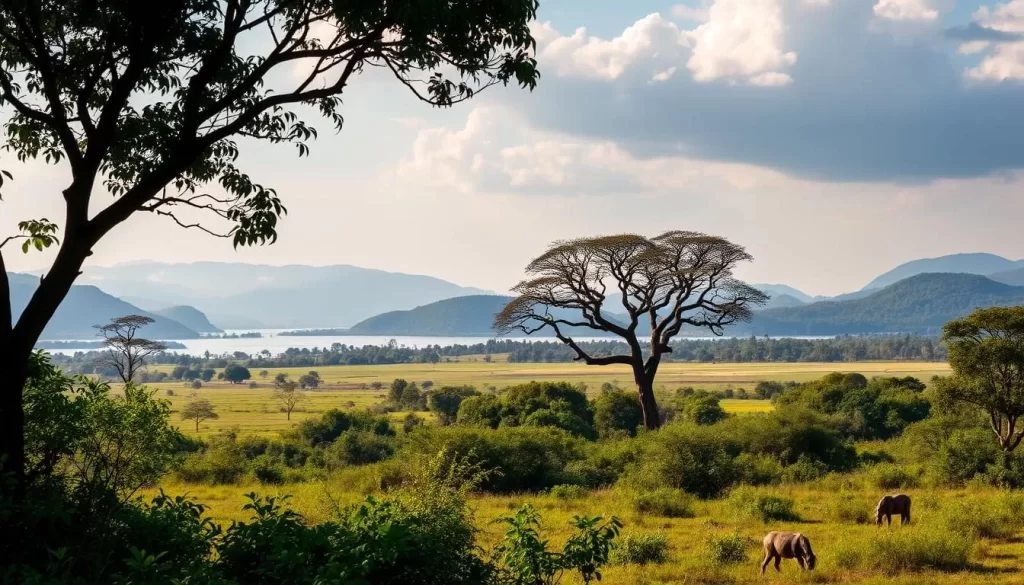 Serene landscapes and diverse wildlife of Ndere Island National Park