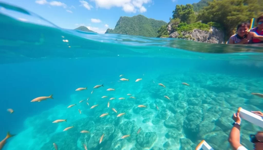 Similan Islands snorkeling tour with crystal-clear waters and vibrant marine life