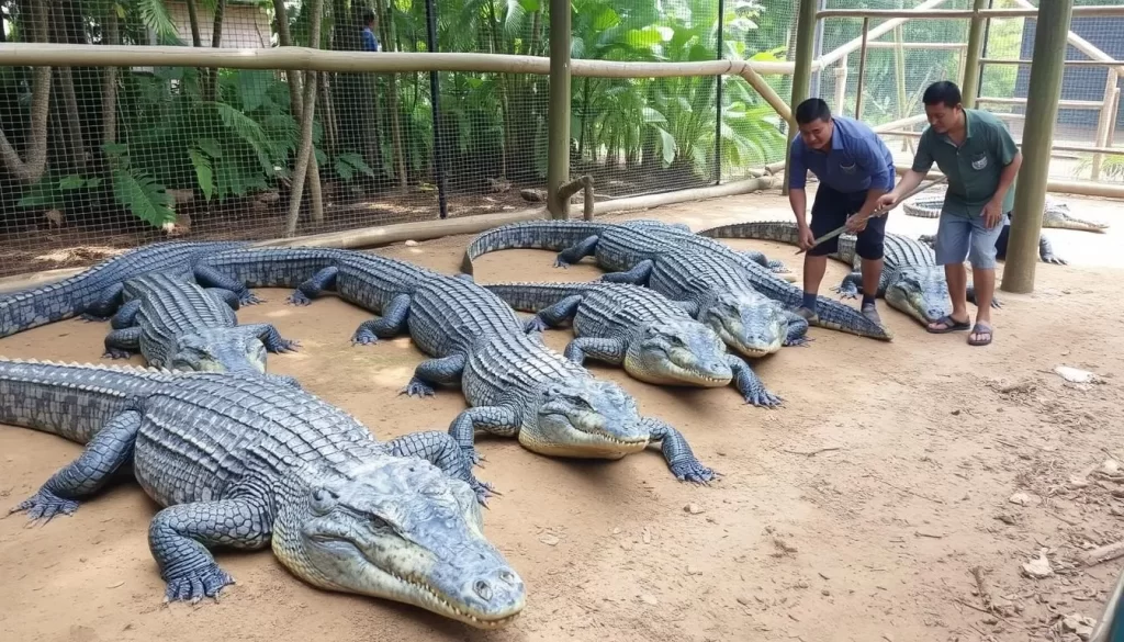 Teluk Sengat Crocodile Farm visit, Johor